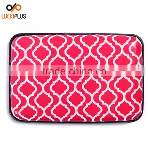Luckiplus Inventory Hot Pink Pattern Aluminum Wallets Identity Theft Blocker thumbnail-5