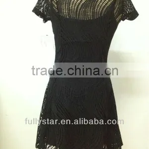 Short Sleeve Black Dress New Fashion 2016 thumbnail-3