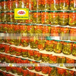 Pickled Cucumber With Egg Tomato in Jar 720ml by Thongtan Food thumbnail-1