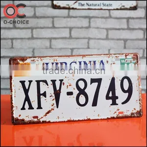 15x31cm New License Plate Retro Tin Signs thumbnail-4