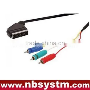 Scart Plug to 3x Rca Component Rgb Cable thumbnail-1