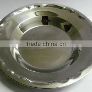 Border Soup Plate With Stainless Steel thumbnail-1