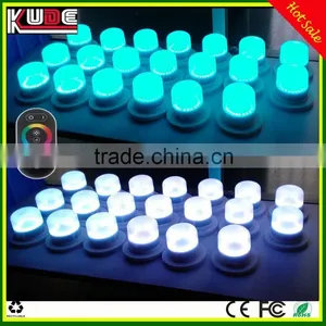 RF Remote Controller LED Light Base RGB Lamp With Rechargeable Battery Operated thumbnail-1