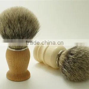 Wooden Shaving Brush Handles With 22mm Best Silvertip Badger Hair Knots thumbnail-2