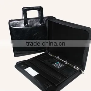 Embossed Business Leather Portfolio/folder With Handle /notepad/penholder thumbnail-2