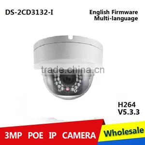 2015 New Original DS-2CD3132-I Network Mini Dome IP Camera Outdoor 30M IR 3MP 1080P Security Camera HD POE thumbnail-1