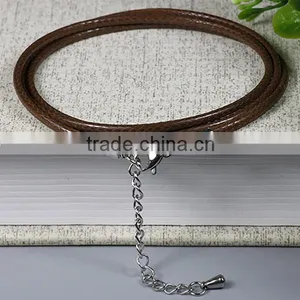 Popular Pendant Waxed Cotton Cord Necklace for Gift thumbnail-1