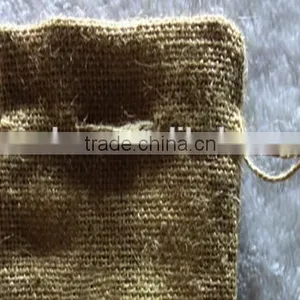 Linen Hemp Drawstring Bags With Logo Ribbon thumbnail-3