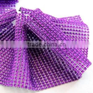 Wedding Decorative 10yards Acrylic Diamond Mesh Wraps Roll ,sparkle Rhinestone Ribbon thumbnail-3