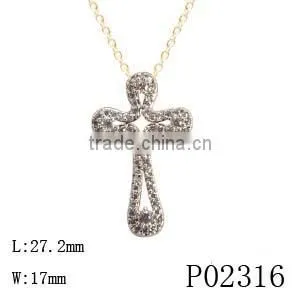Fashion Hip Hop Religious Cross Necklace Pendant For Unisex thumbnail-6