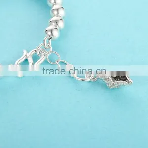 2016 Fashionable India Design 925 Silver Fitness Bracelet thumbnail-4