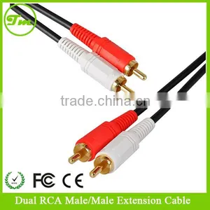 3M/10ft Gold Plated Plug AV 2 RCA to 2 RCA(Phonos) Cable Male Dual Audio Cable thumbnail-1