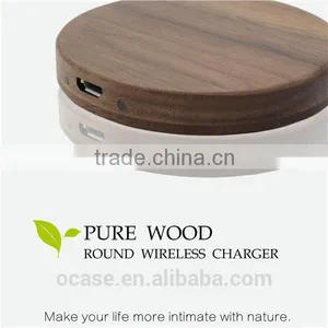 Eco-friendly Style Wood Bamboo QI Universal For Iphone Wireless Charger. thumbnail-1