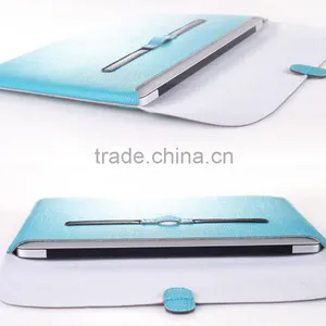 Ultra Slim & Lightweight Laptop Leather Sleeve Bag For Macbook, Carrying Bag Handbag for Macbook thumbnail-2