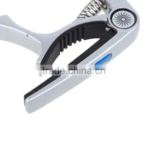Guitar Capo Zinc Alloy Pull Pins for Acoustic Electric Guitars Unique Versatile Silver thumbnail-2