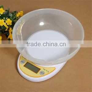 1kg/0.1g Digital Slim Kitchen Scale With Bowl thumbnail-5