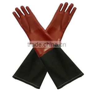 High Quality Reinforced Cuff PVC Glove thumbnail-1