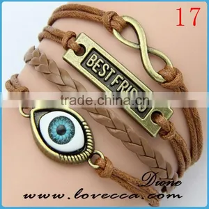 Hotsale Item Can DIY Customized Mens Soft Leather Bracelet Wholesale thumbnail-2
