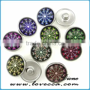 Jewelry Charms Factory Directly Wholesale Green Alloy Personality DIY Bracelets Press Snap Button thumbnail-6