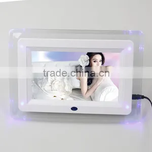 Multimedia SD Card Type Transparent Acrylic 7 Inch Lcd Photo Digital Frame thumbnail-1