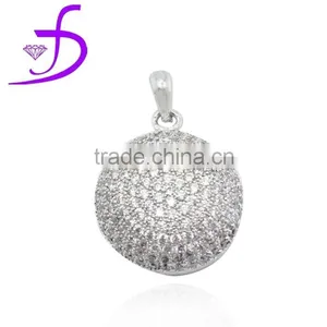 2015 Shining Steling Silver Crown Pendant Crown Jewelry With CZ Crown Pendant thumbnail-1
