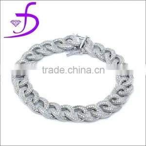 Classic Design Bracelet Silver Jewelry 1000 Gemstone Bracelet Designs for Men thumbnail-1