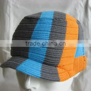 Hip Hop Crochet Captain America Beanie Hat thumbnail-4