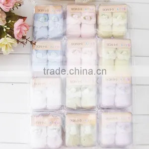 NEW STYLE Lovely Flower Welt and Good Quality Turn Cuff Baby Cotton Socks thumbnail-3