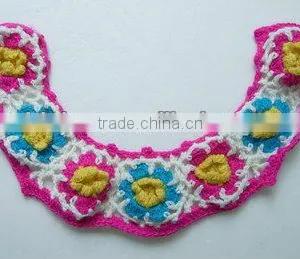 Crochet Flower Collar--neck Design for Baby Garment thumbnail-1