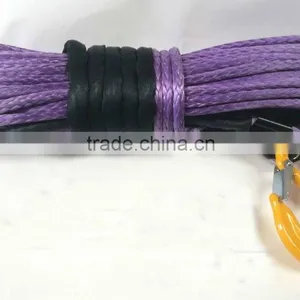 12 Strand UHMWPE Rope Synthetic Winch Line With Rock Guard Sleeve Free Shipping thumbnail-2