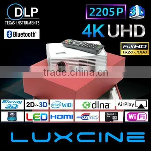 Hot Sales 4K Projector / Smart Blu-ray 3D Projector / WiFi Projector thumbnail-3