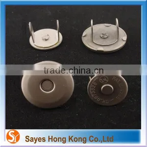 Italy System Rare Earth Round Nickel Metal Magnetic Snap Button for Bags and Clothes thumbnail-1