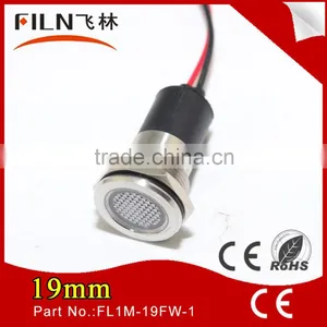 19mm Mounting Hole 12v Metal LED Lift Indicator Lamp With Cable Leading thumbnail-6
