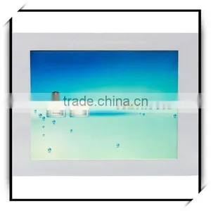 10.4" Wide Screen Ratent LCD Large Size Digital Photo Frame White thumbnail-1