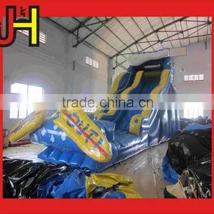 Hot Sale Outdoor 0.55mm PVC Tarpaulin Inflatable Wipeout Water Slide thumbnail-2