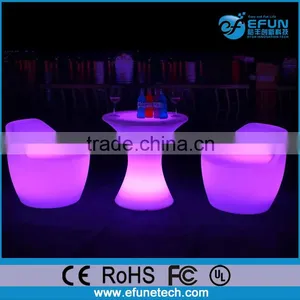 Outdoor/indoor RGB Color Led Bar Table,light up Party Tables and Chairs thumbnail-1