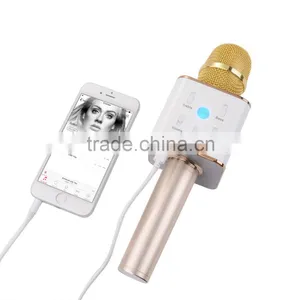Handheld Wireless Karaoke Microphone Bluetooth Speaker For Mobile Phones Tablets... thumbnail-3