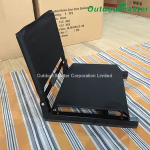 Lightweight Portable Adventure Navy Folding Stadium Chair thumbnail-2