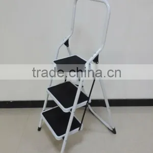 3 Step Steel Ladder With White Color thumbnail-3