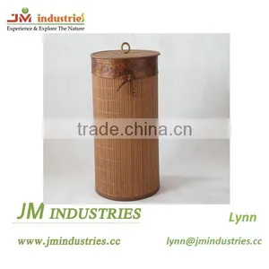 Novelty Bamboo Basketball Hoop Bamboo Laundry Hamper thumbnail-1