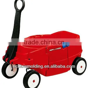 OEM Blow Molding Four Wheel Utility Farm Trailer Plstic Four-wheel Box Trailer Huizhou Factory thumbnail-4
