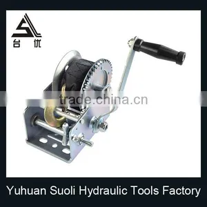 Manufacturing 1200lbs Galvanized Manual Ship Winch With Belt thumbnail-3