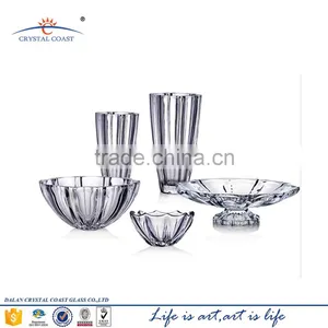 Round Flat Crystal Glass Plate for Christmas Decors thumbnail-1