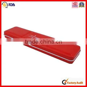 Manufacture Red Rectangle Pencil Tin Box thumbnail-1