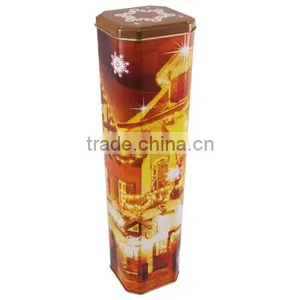 Wholelsale Champagne Square Tin Box thumbnail-1