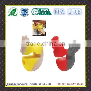 High Quality Heat Resistant Silicone Utensil Pot Pan Clip Holder thumbnail-1