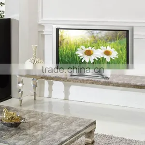 E361 Living Room Furniture Modern Design Marble Stainless Steel TV Cabinet Design 2016 thumbnail-2