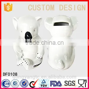 Wholesale Factory Direct Wholesale Ceramic Koala Coins Piggy Bank thumbnail-2