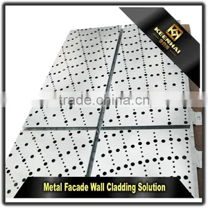 Engraved Laser Cutting Aluminum Perforated Facade Panel for Curtain Wall thumbnail-6