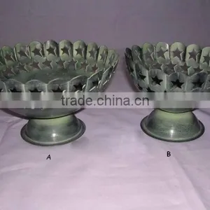 Designer Fruit Bowls,Antique Serving Bowls,Bowls,Antique Bowls,Colored Bowls,Fruit Bowls,Fruit Holder,Metal Serving Bowls thumbnail-1